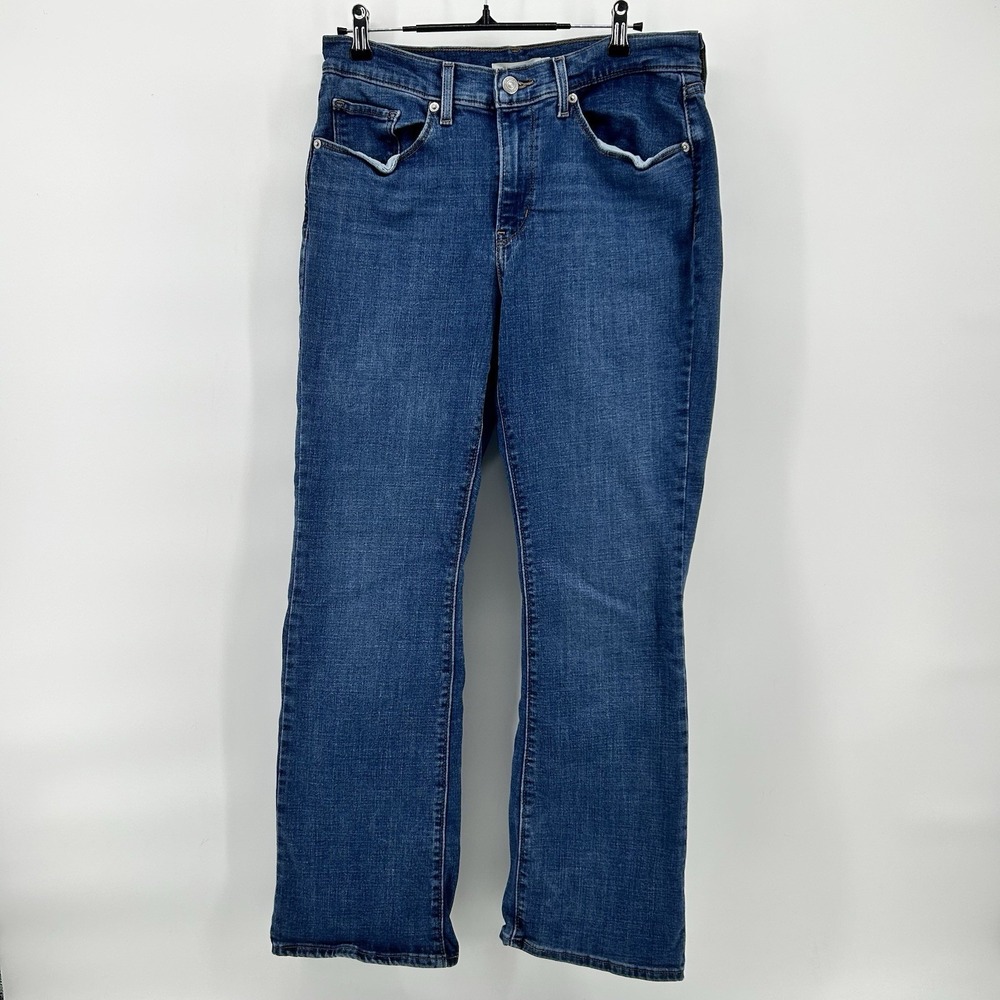 Levis Classic Bootcut Jeans Womens 10 Medium Wash Stretch Denim Pants Americana